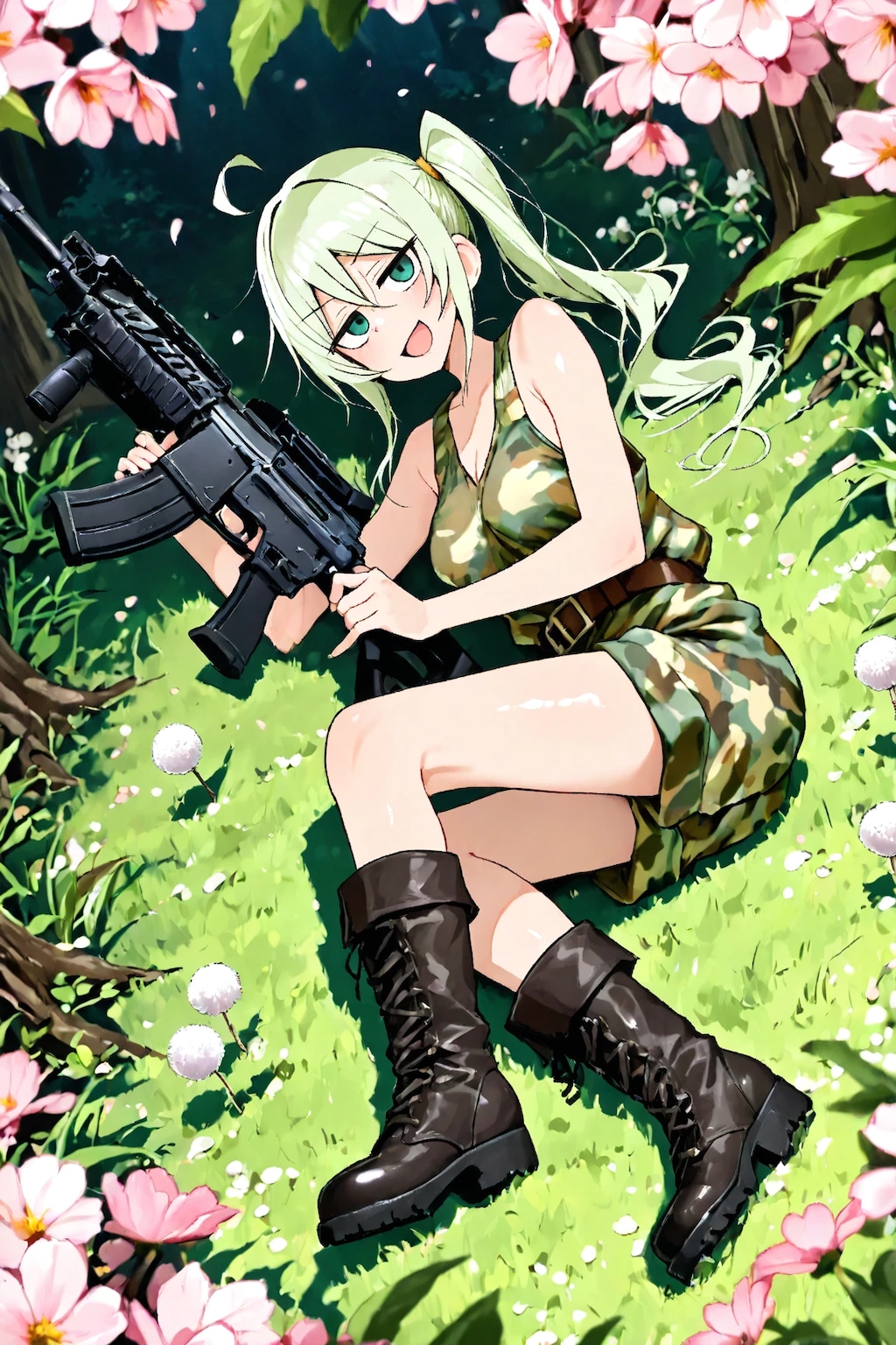 サバゲーをする喜緑さん☆