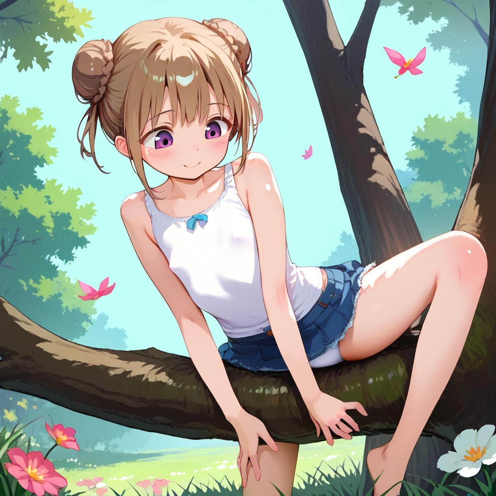 木登り大好き女児