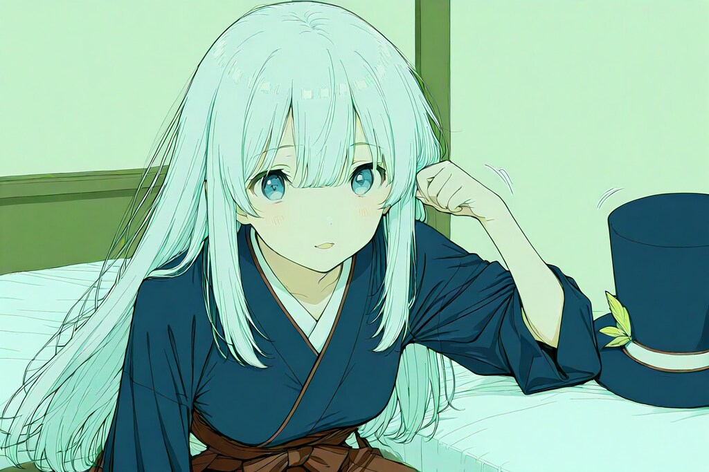 紺のきものと秘密の帽子