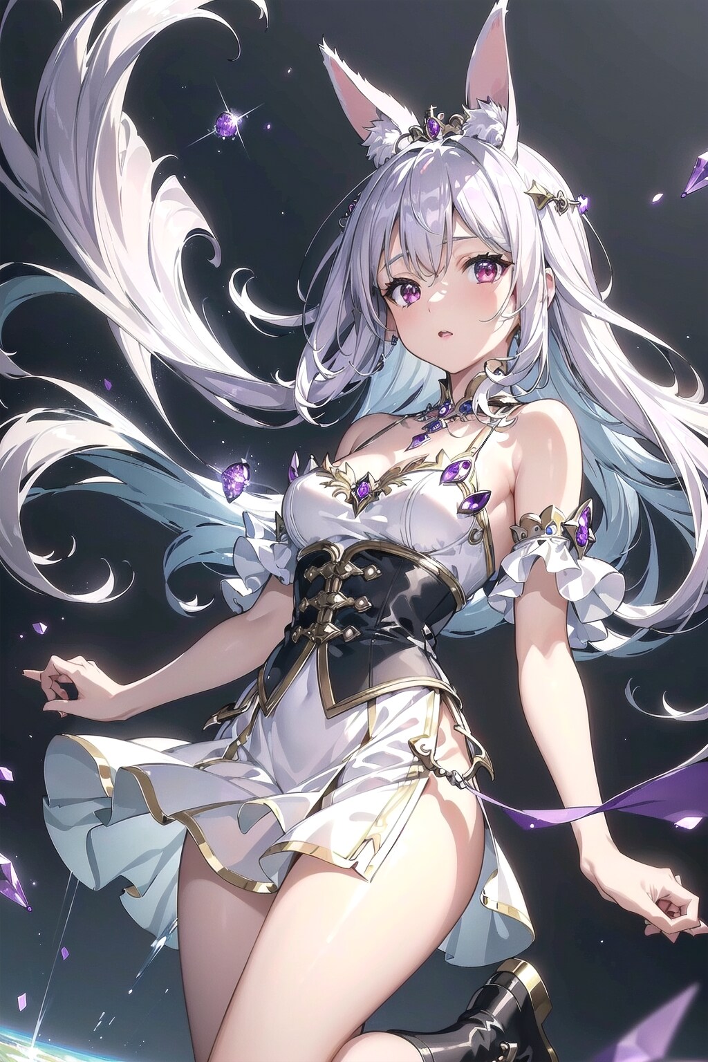 アメジストアイドルなのです💜🐰✨️ | の人気AIイラスト・グラビア