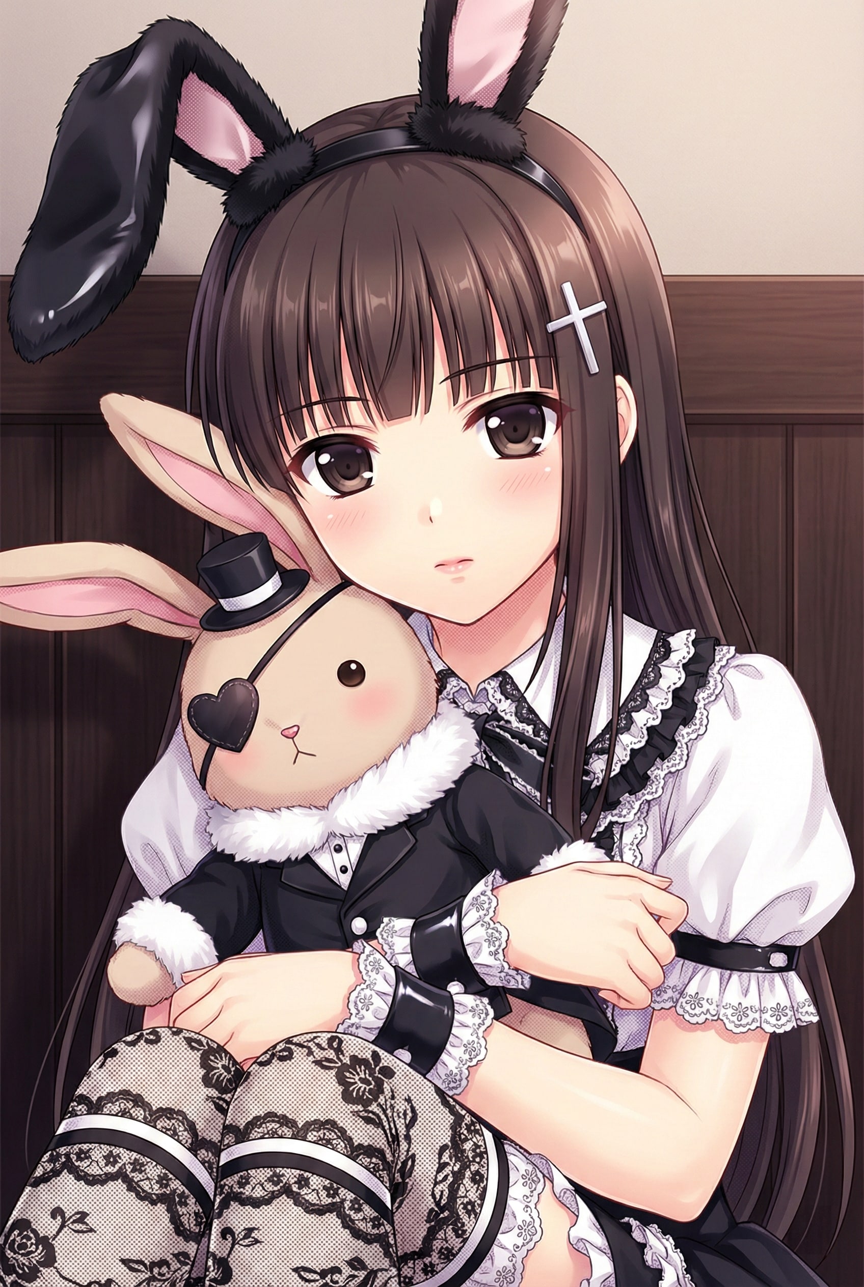 幽玄なる黒兎の抱擁 | の人気AIイラスト・グラビア