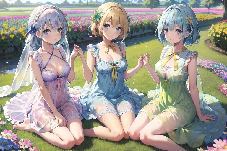 三つ子ちゃん 春