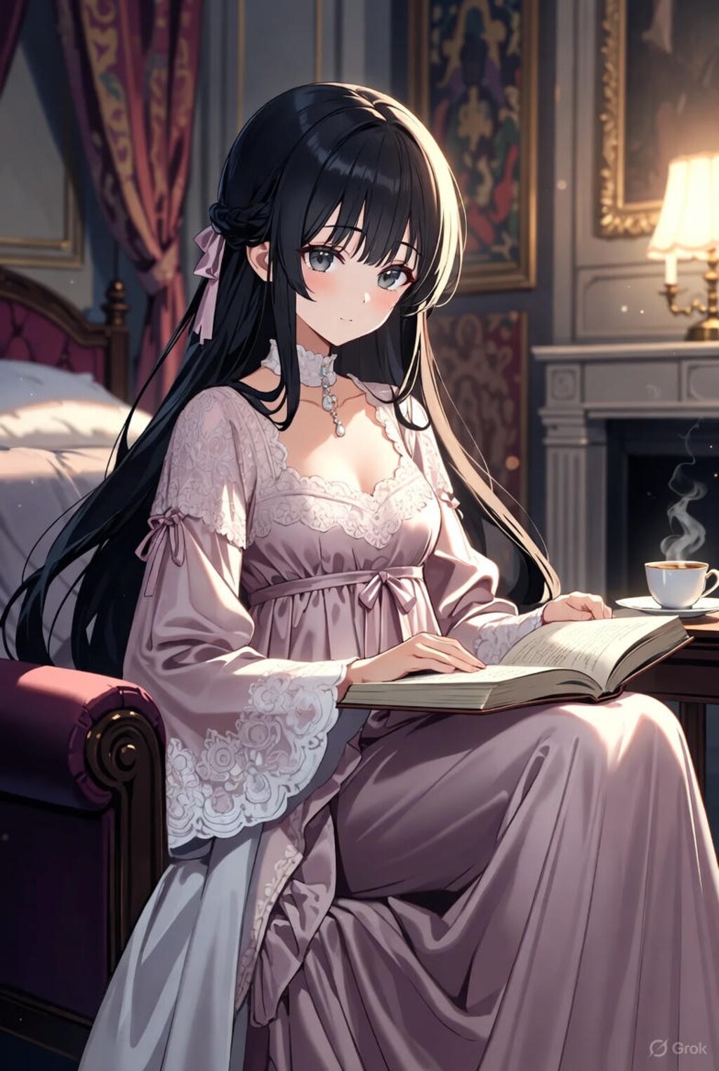 貴族令嬢（読書）