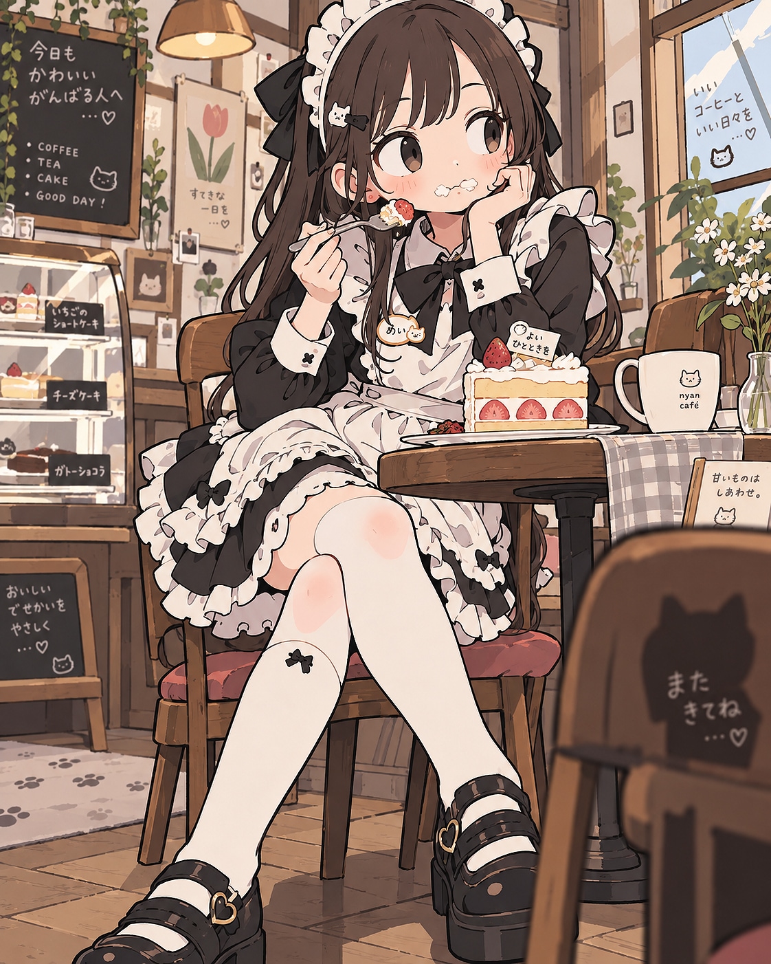 休憩中のメイドさん (メイド54) | の人気AIイラスト・グラビア