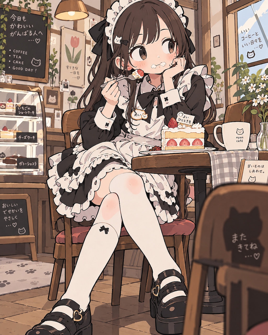 休憩中のメイドさん (メイド54)