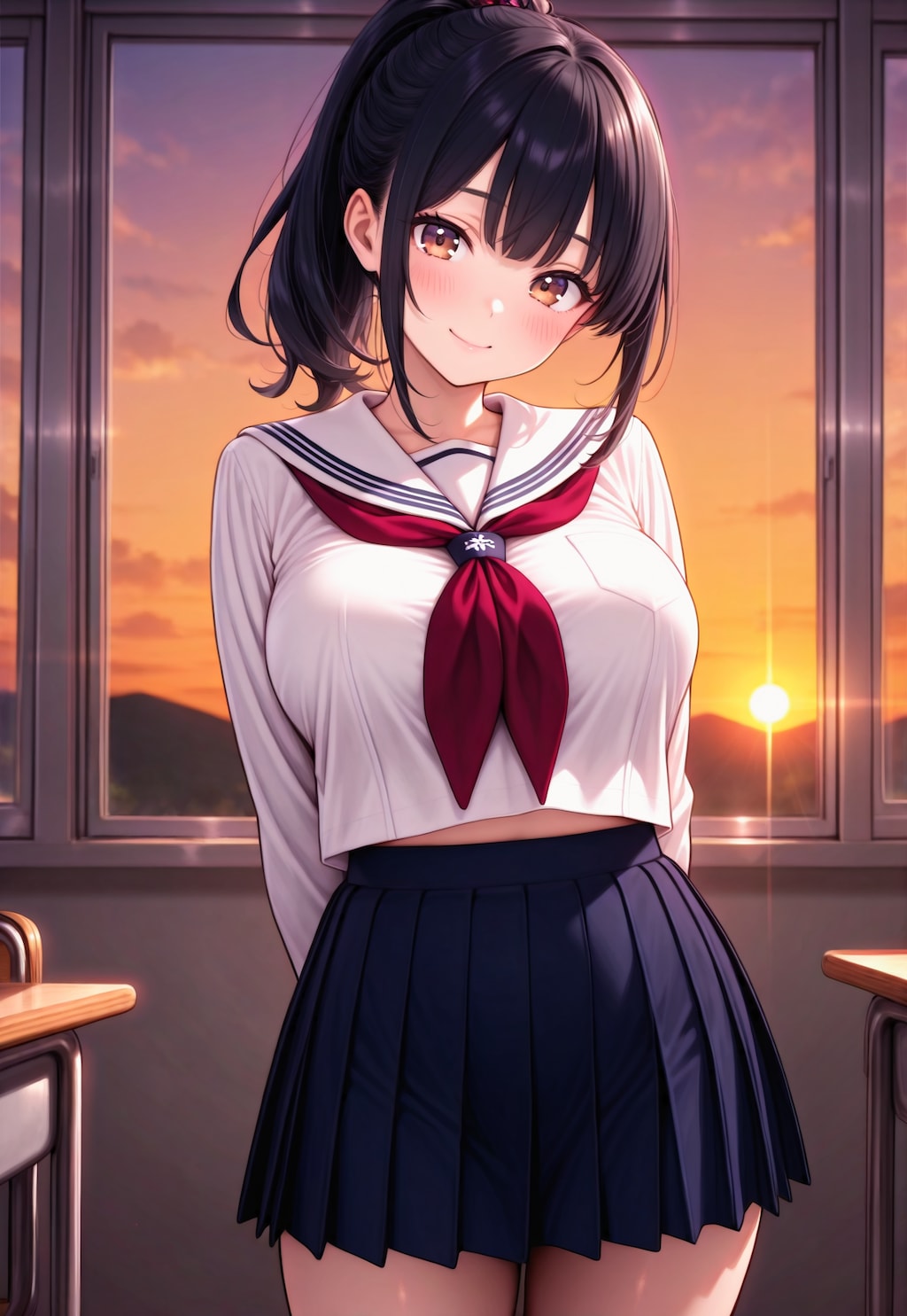 1649（夕暮れの教室で）
