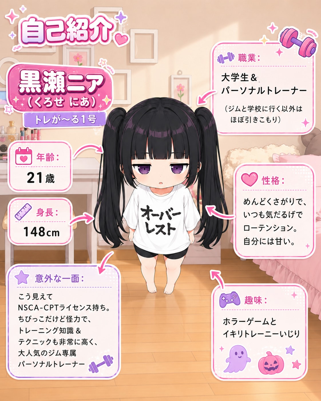 うちの子自己紹介(黒瀬ニアちゃん)