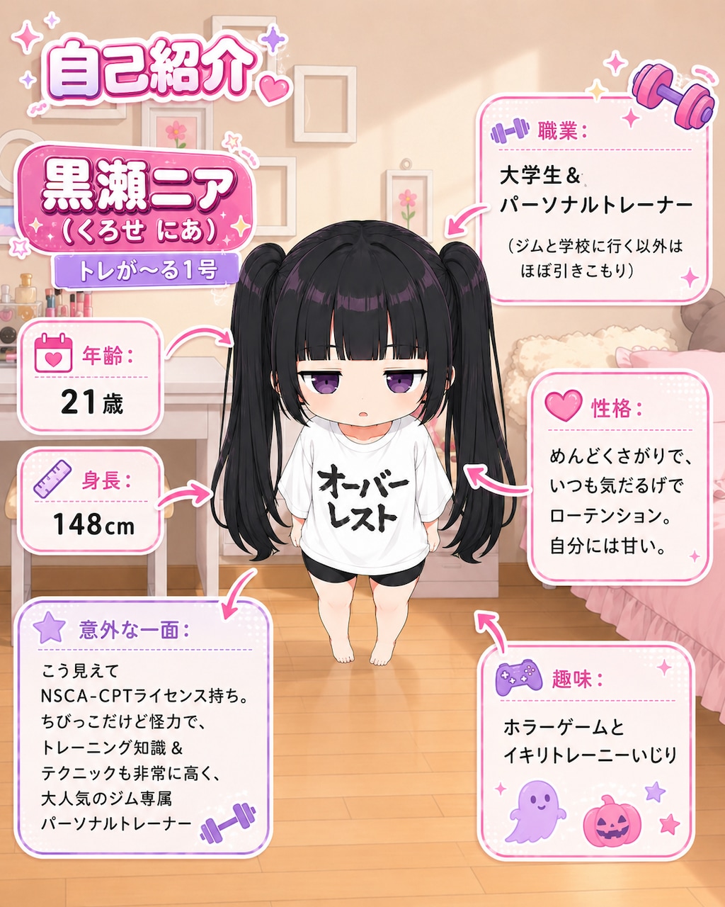 うちの子自己紹介(黒瀬ニアちゃん)