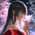【うちの子】ひかりちゃん夜桜ver. 2枚目