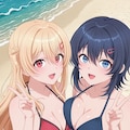 海＆夕の沖縄旅行のビーチで仲良しビキニ👙✈️🏖️❤️ 4枚目