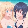 海＆夕の沖縄旅行のビーチで仲良しビキニ👙✈️🏖️❤️ 7枚目