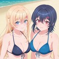 海＆夕の沖縄旅行のビーチで仲良しビキニ👙✈️🏖️❤️ 3枚目