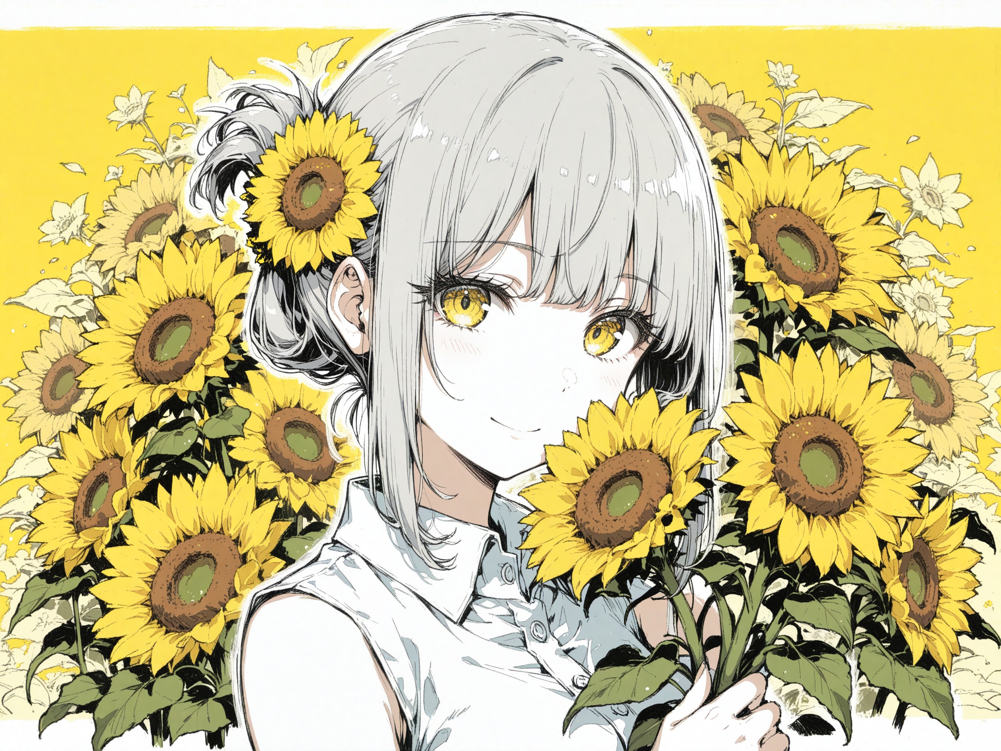 看板娘　flowers