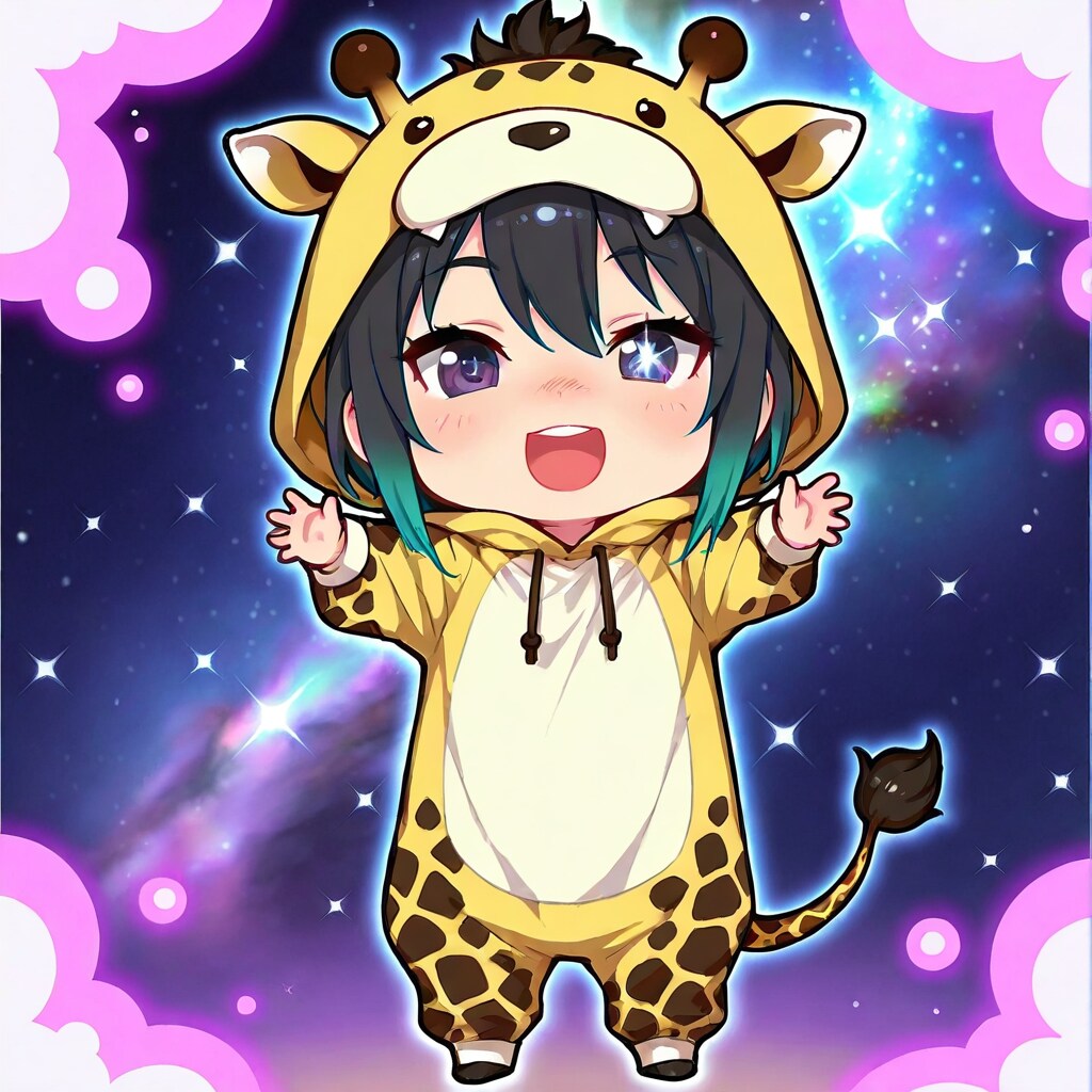 宇宙のキリン着ぐるみちび子ちゃん