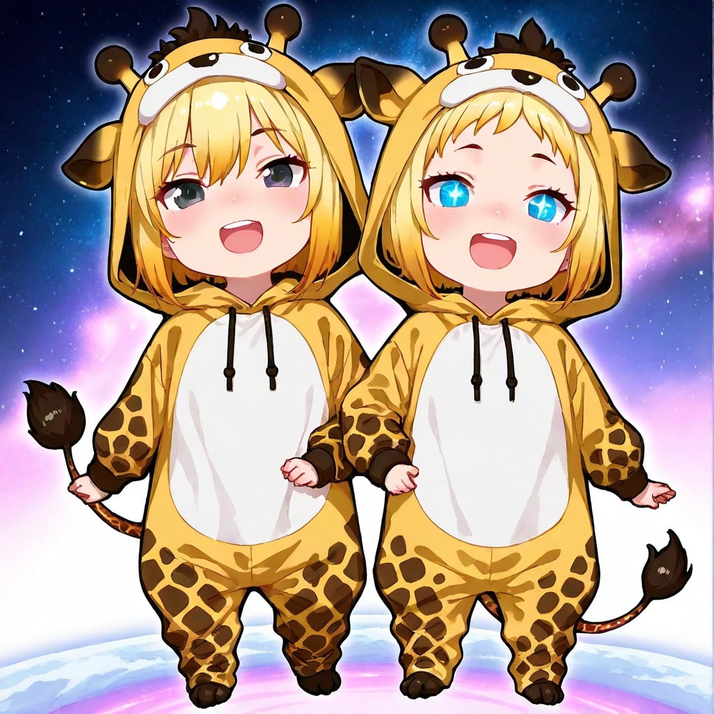 宇宙のキリン着ぐるみちび子ちゃん