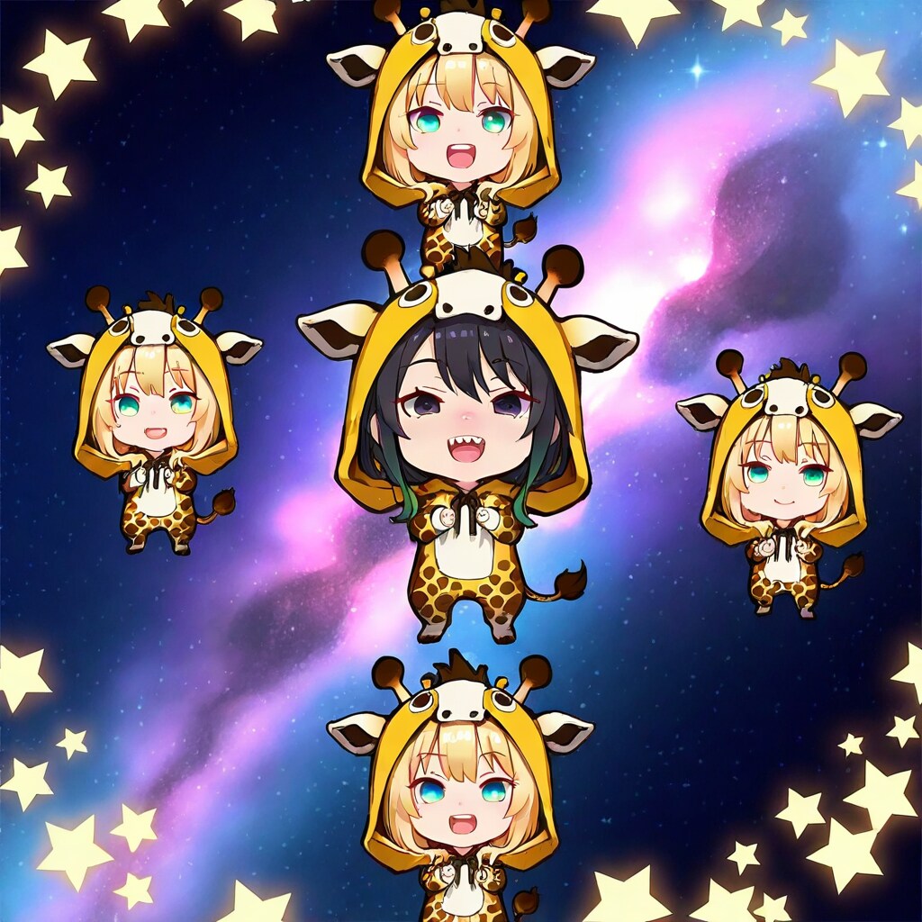 宇宙のキリン着ぐるみちび子ちゃん