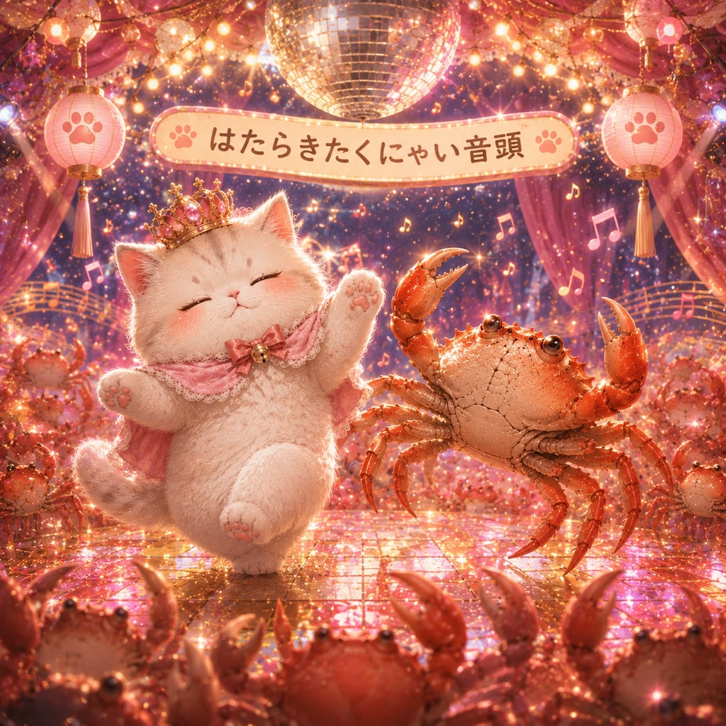 ねこさまとカニさんもはたらきたくない
