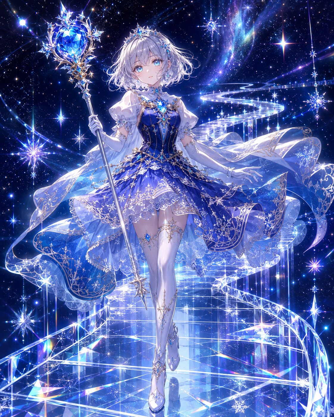 夜空色のドレス