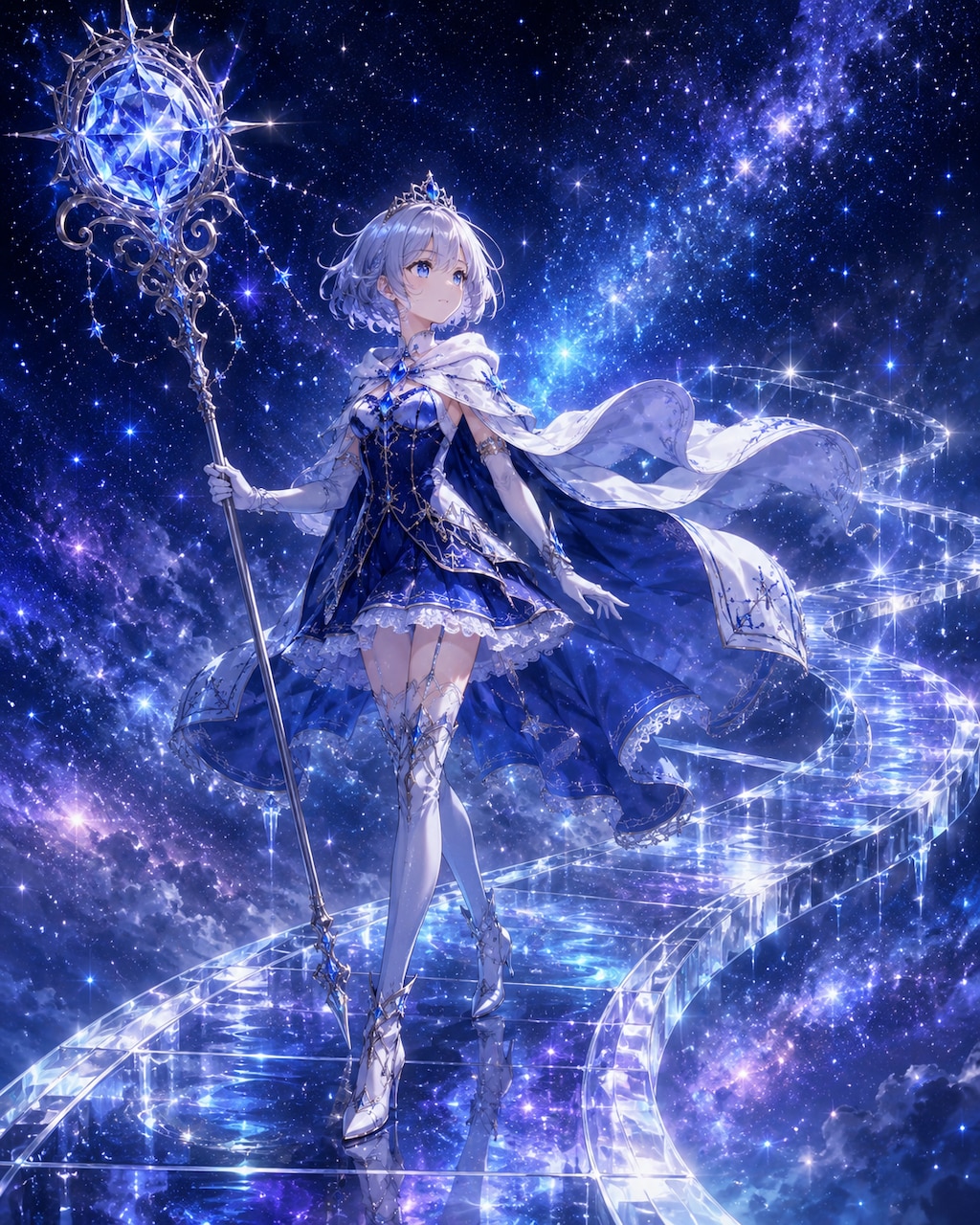夜空色のドレス