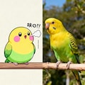 喋るインコと実写インコ 9枚目
