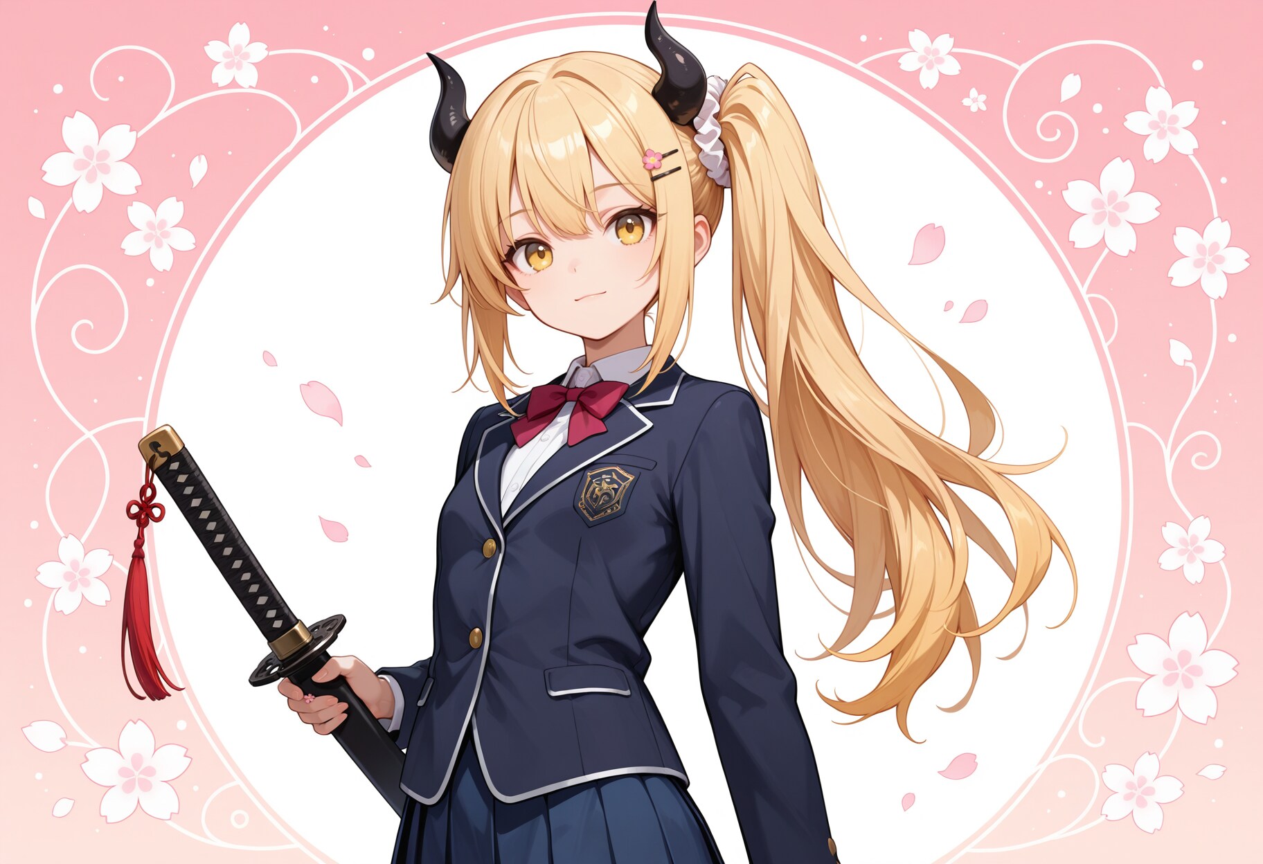 ブレザーを着用した女鬼高生さん | の人気AIイラスト・グラビア