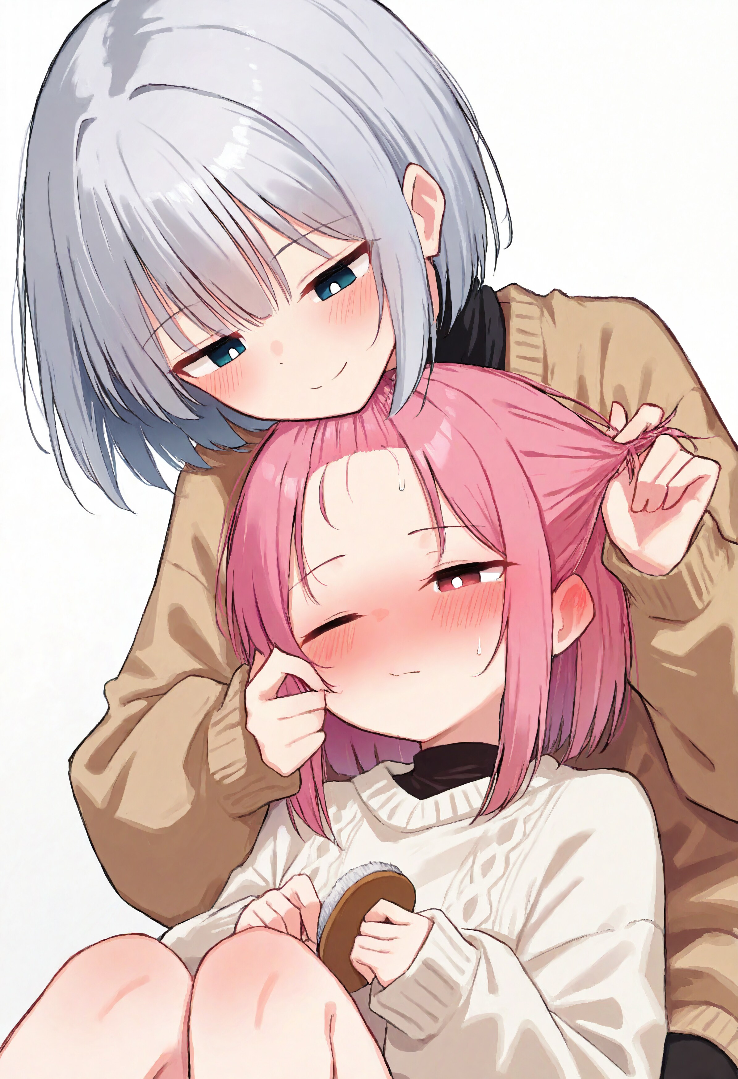 髪のにおいかぐな！