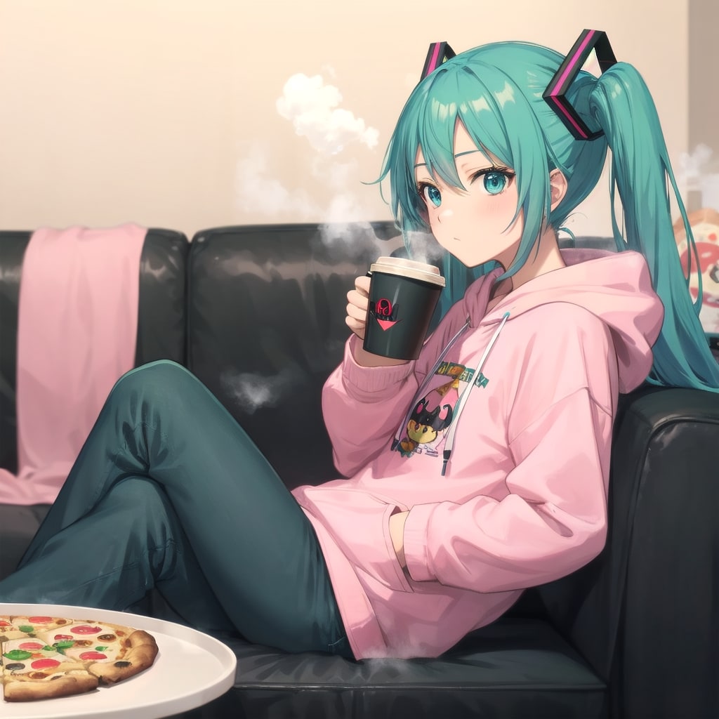 私服のミクさん