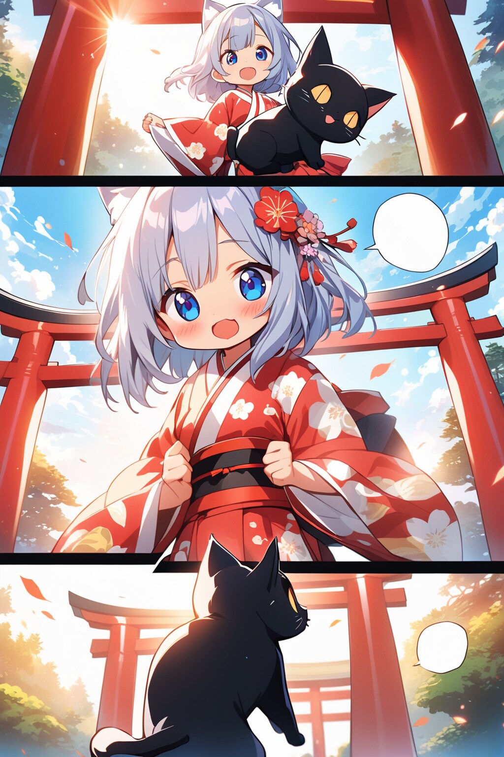 きょうはクロネさんの日だよー！(漫画)