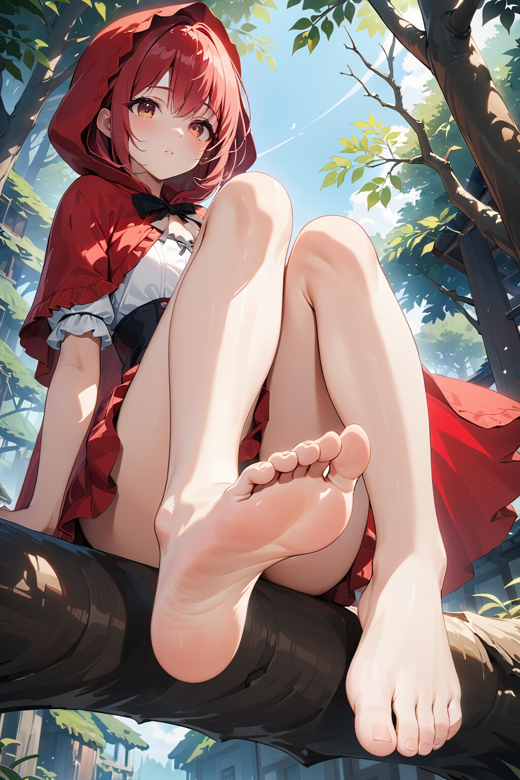 木の上の赤ずきん