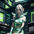 サイバーパンクなエルフ 3枚目