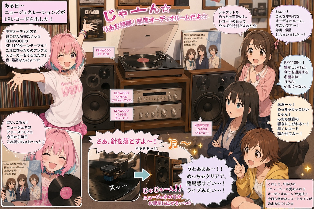 夢見りあむのオーディオルーム(レコードを聴くための)