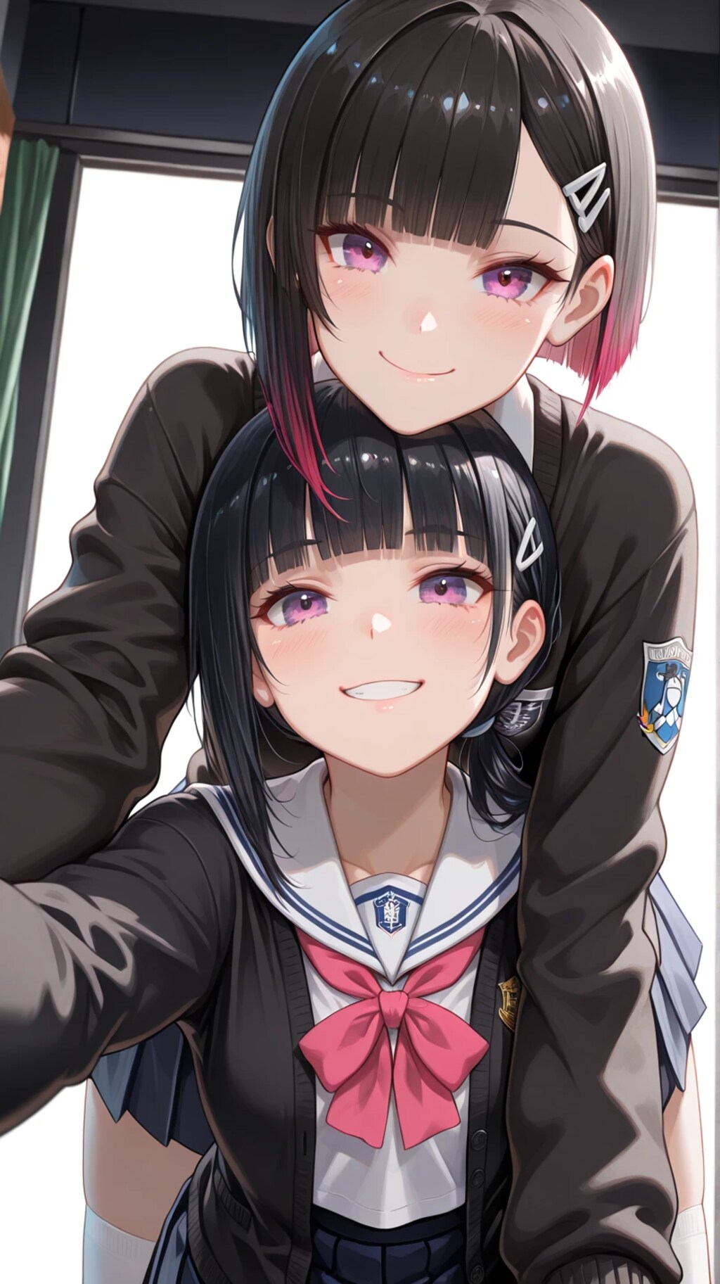 仲良し(5枚目はオバケ)