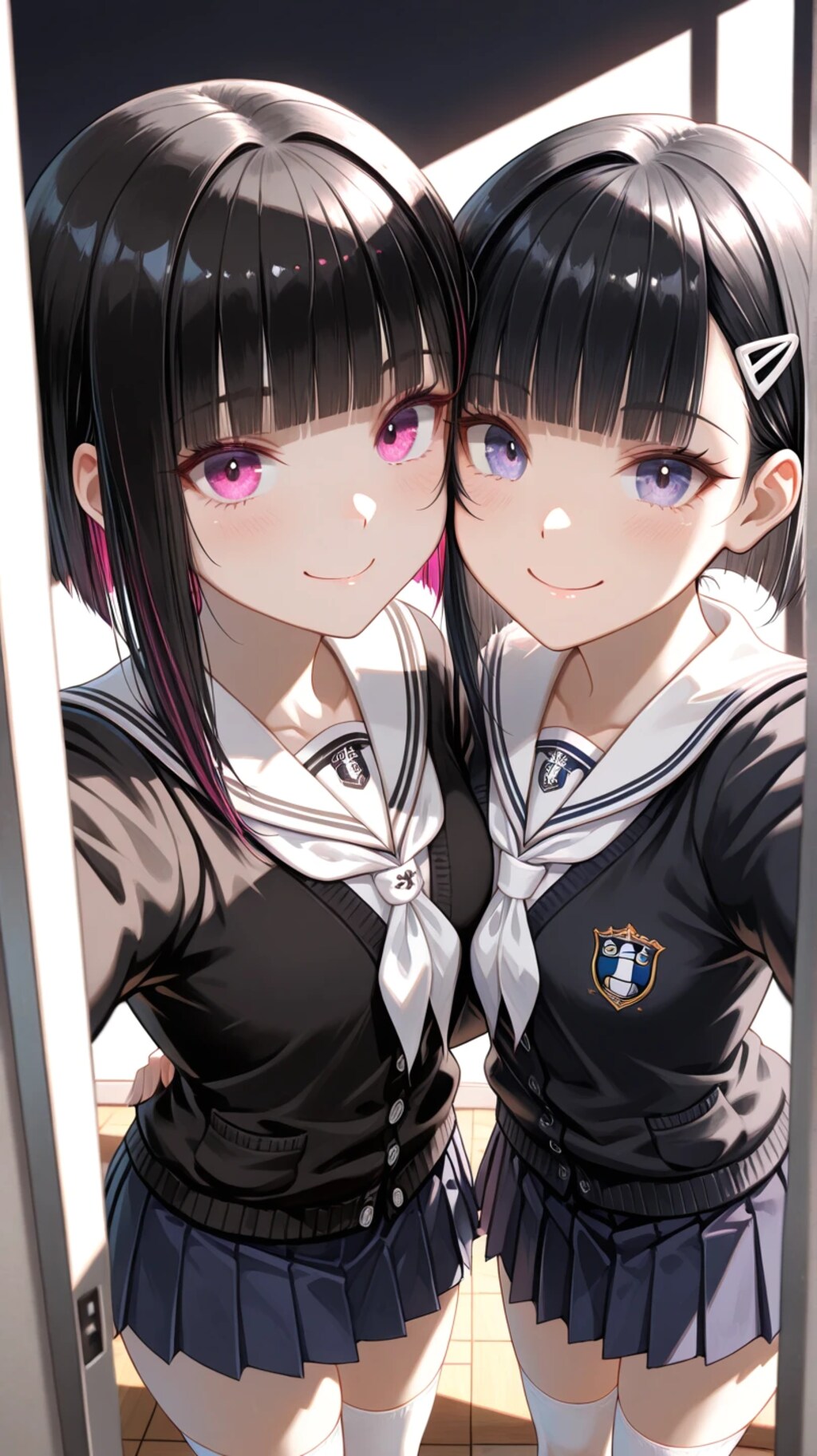 仲良し(5枚目はオバケ)