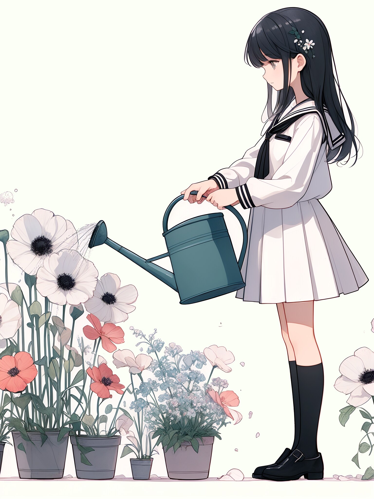 water the flower | の人気AIイラスト・グラビア