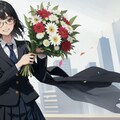 メガネと花束 3枚目