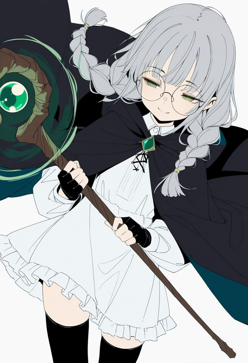 眼鏡×魔法使いの女の子 | の人気AIイラスト・グラビア