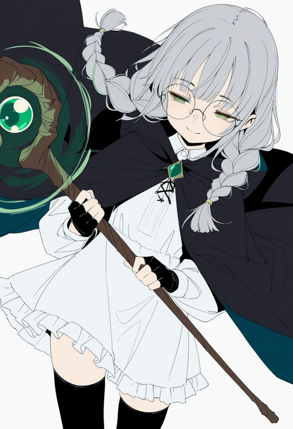 眼鏡×魔法使いの女の子