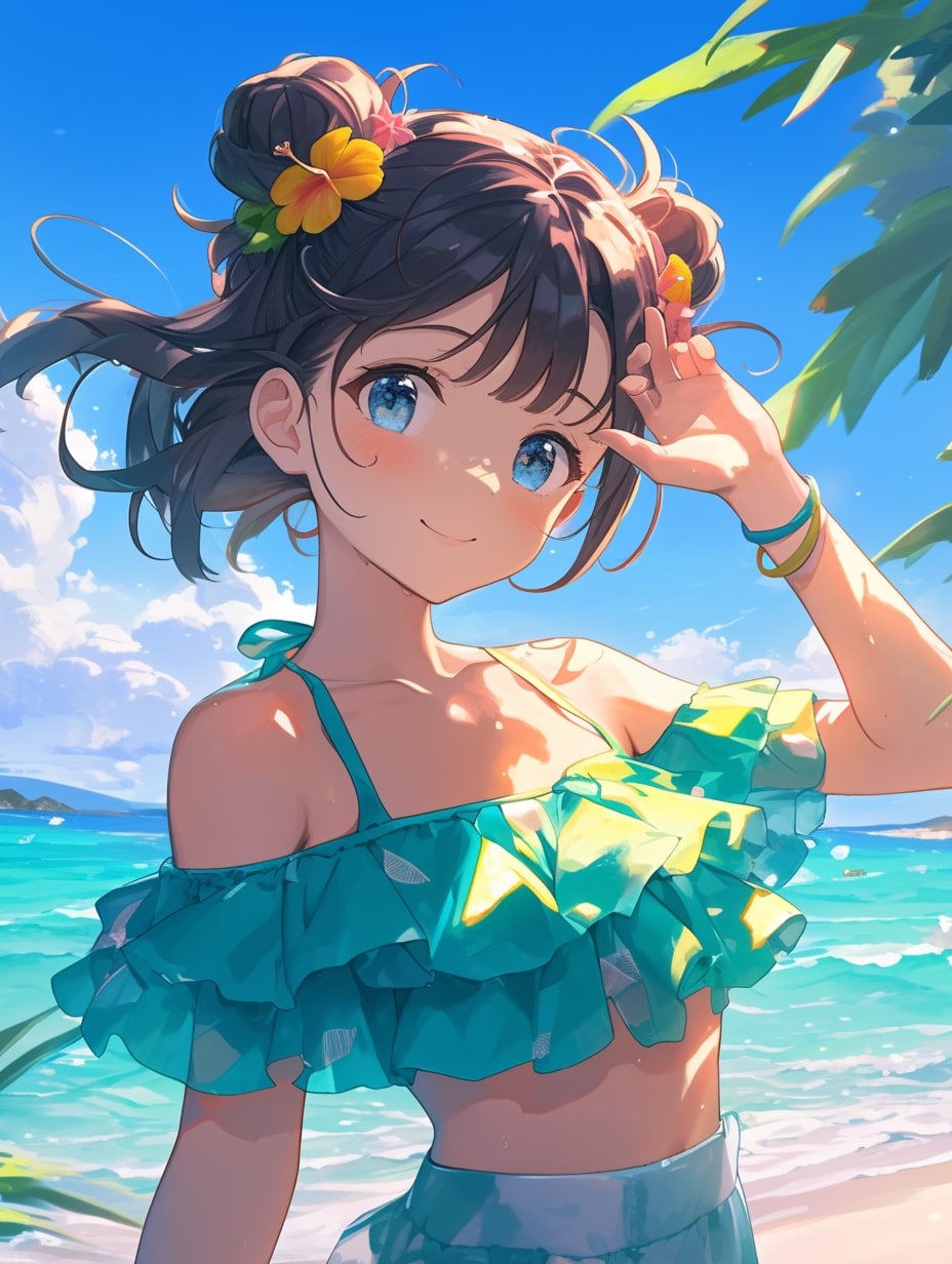 おだんごちゃん🍡✨の夏02 | の人気AIイラスト・グラビア