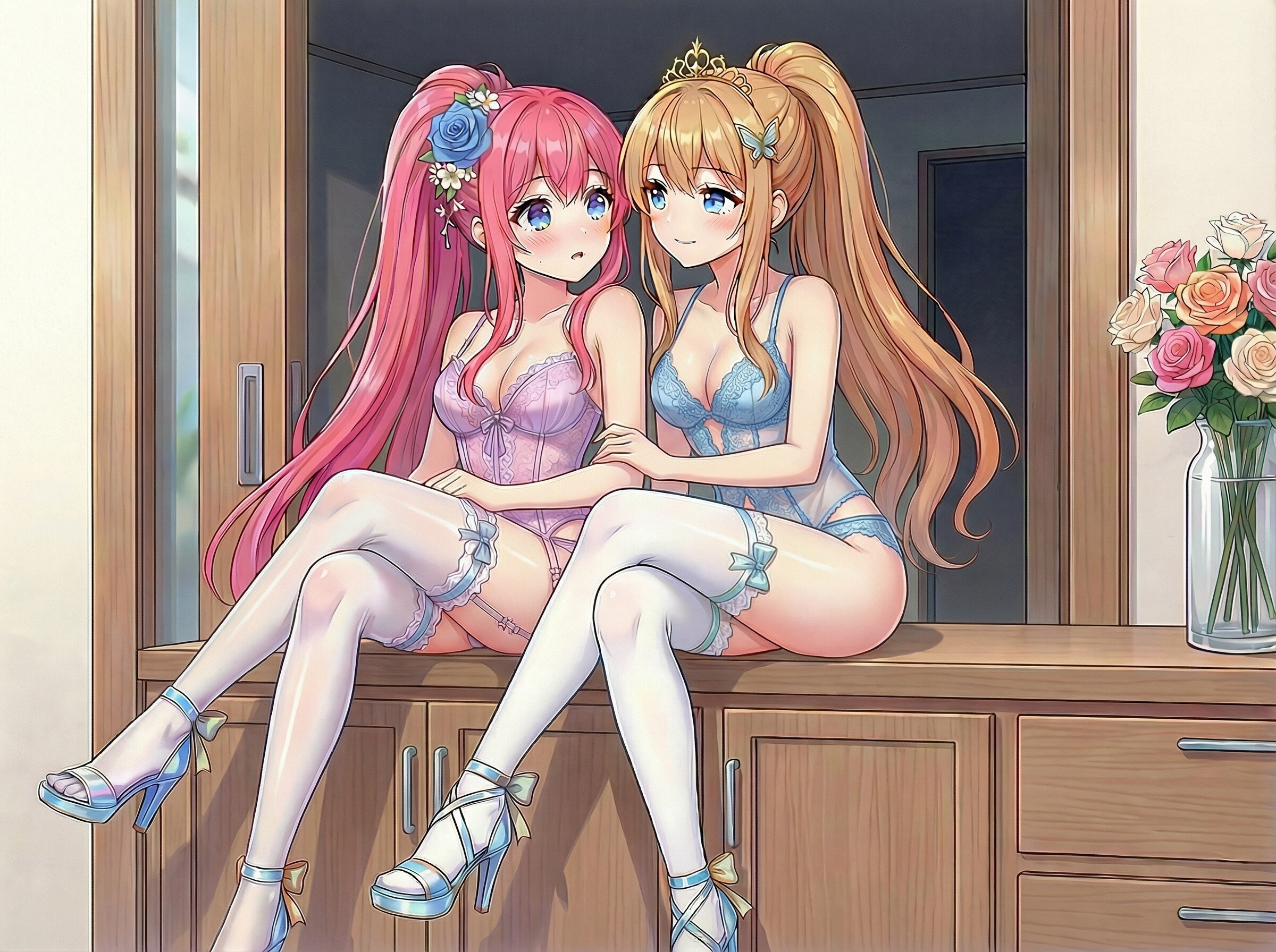 花色の午後に寄り添う