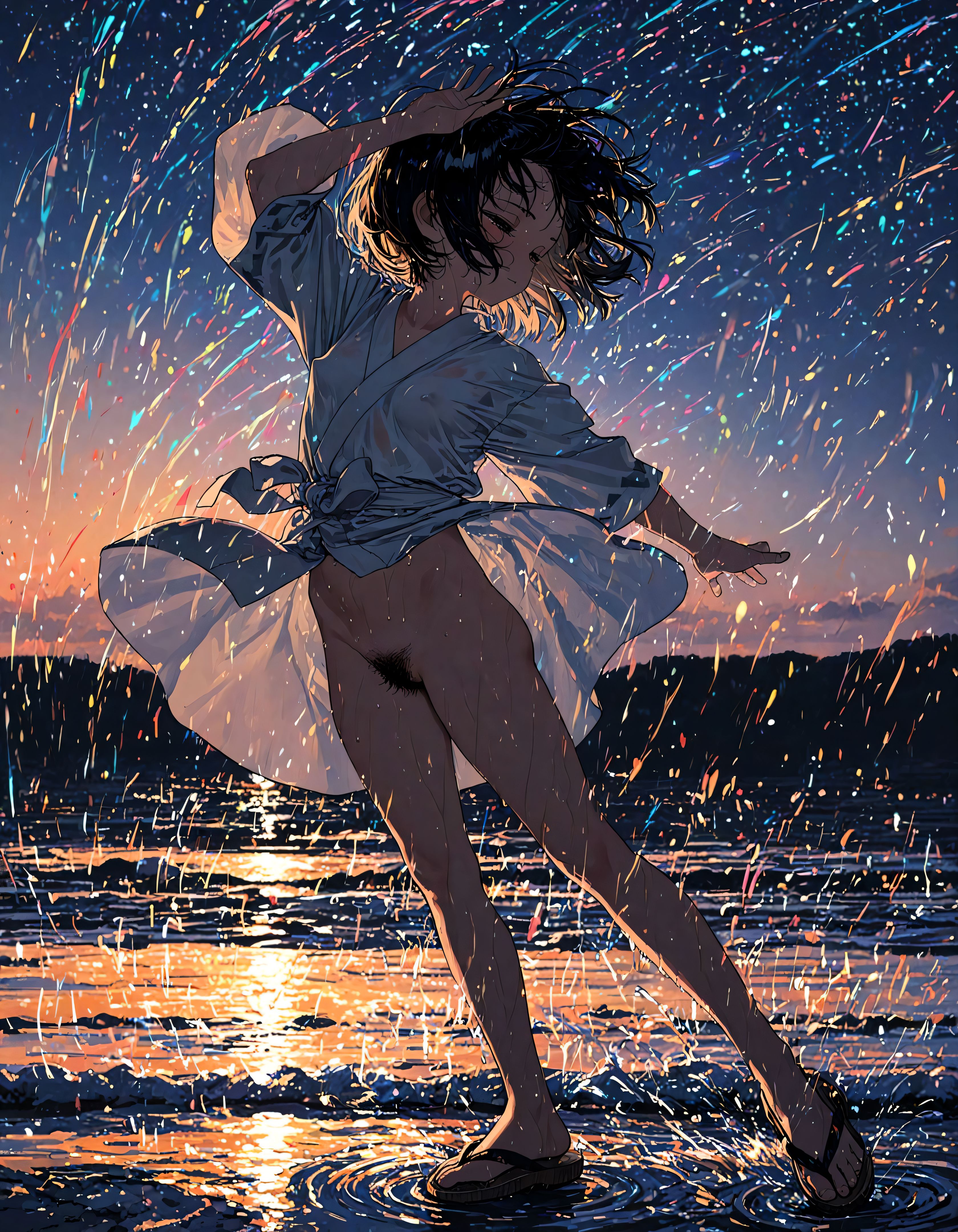 海辺と陰毛