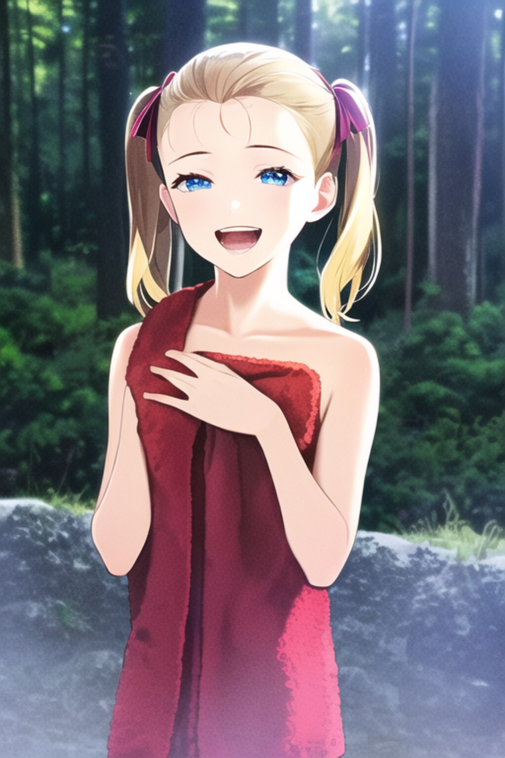 あかみと終末の森で出会った母娘