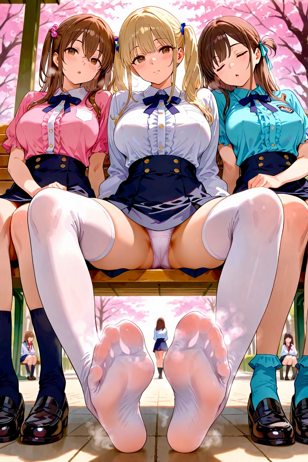 ニーソ嗅いでみる？