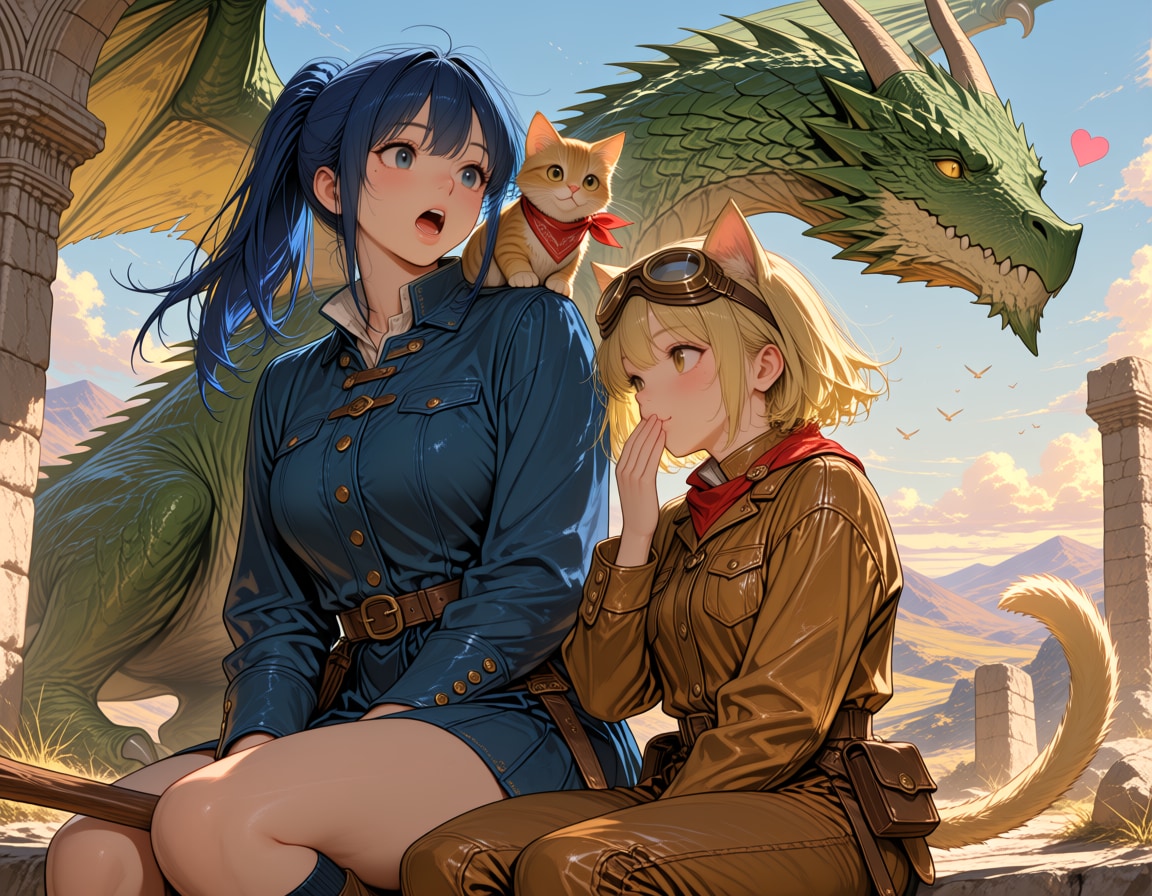 愛されすぎて大ピンチ！？〜竜王様は猫とあいにデレデレなようです〜 | の人気AIイラスト・グラビア