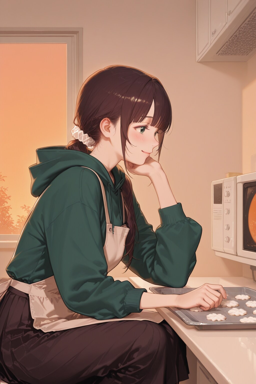 クッキーを焼くまなか　4 | の人気AIイラスト・グラビア