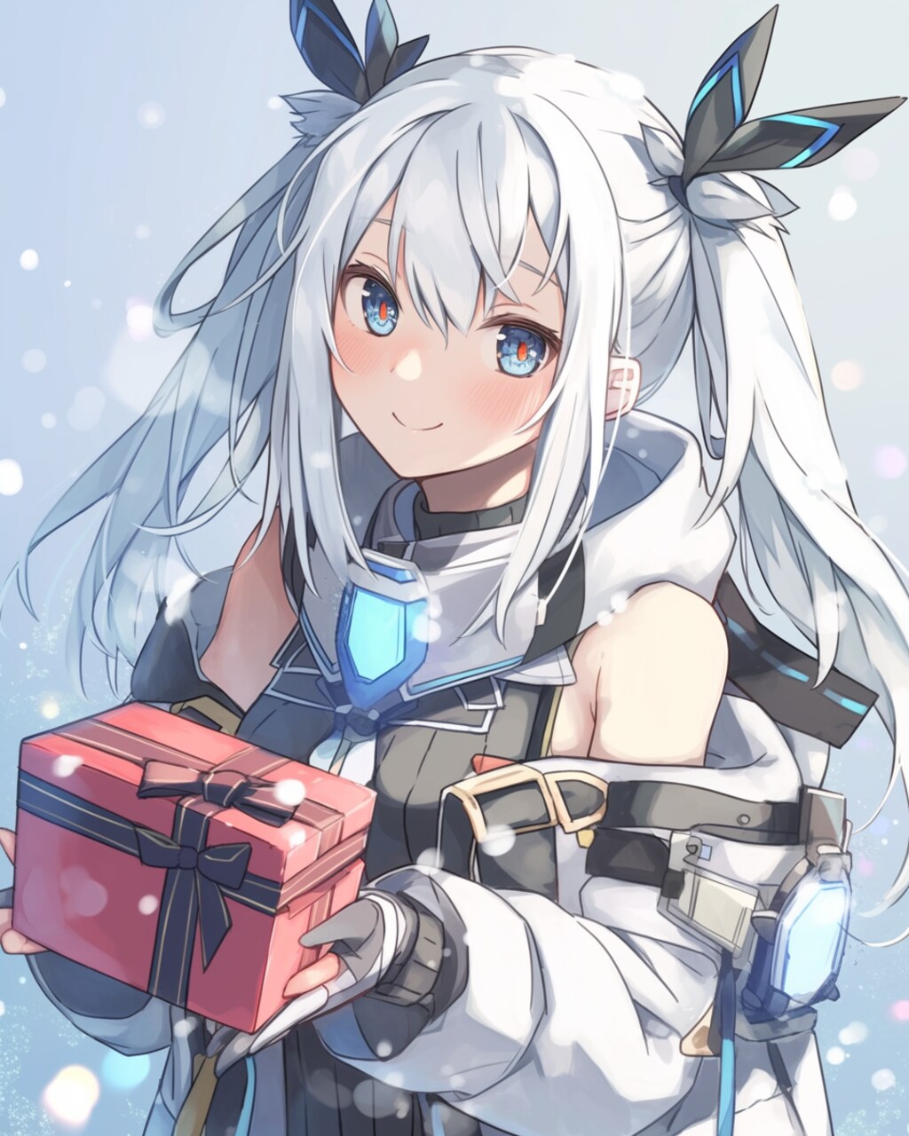 白銀ツインテが贈る未来系ハートギフト――雪のように溶ける、ときめきの瞬間をあなたへ！