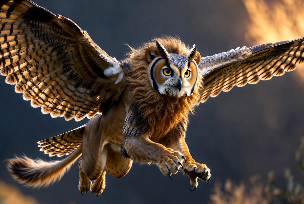梟🦉×ライオン🦁