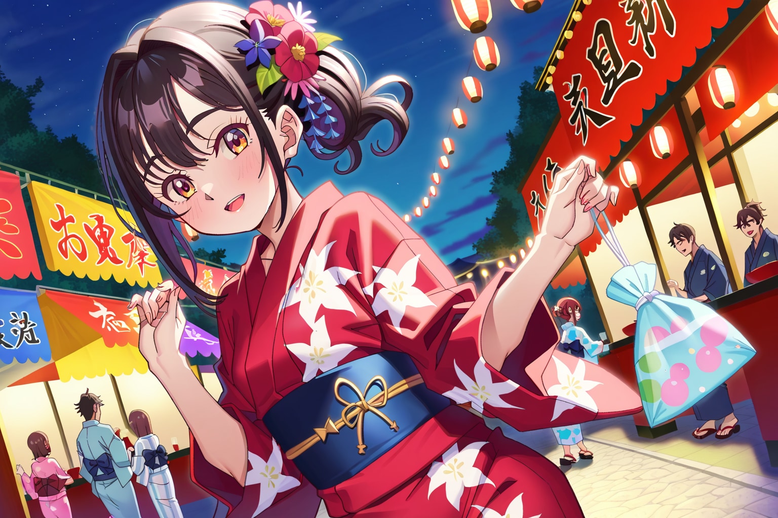 夏祭りの夜