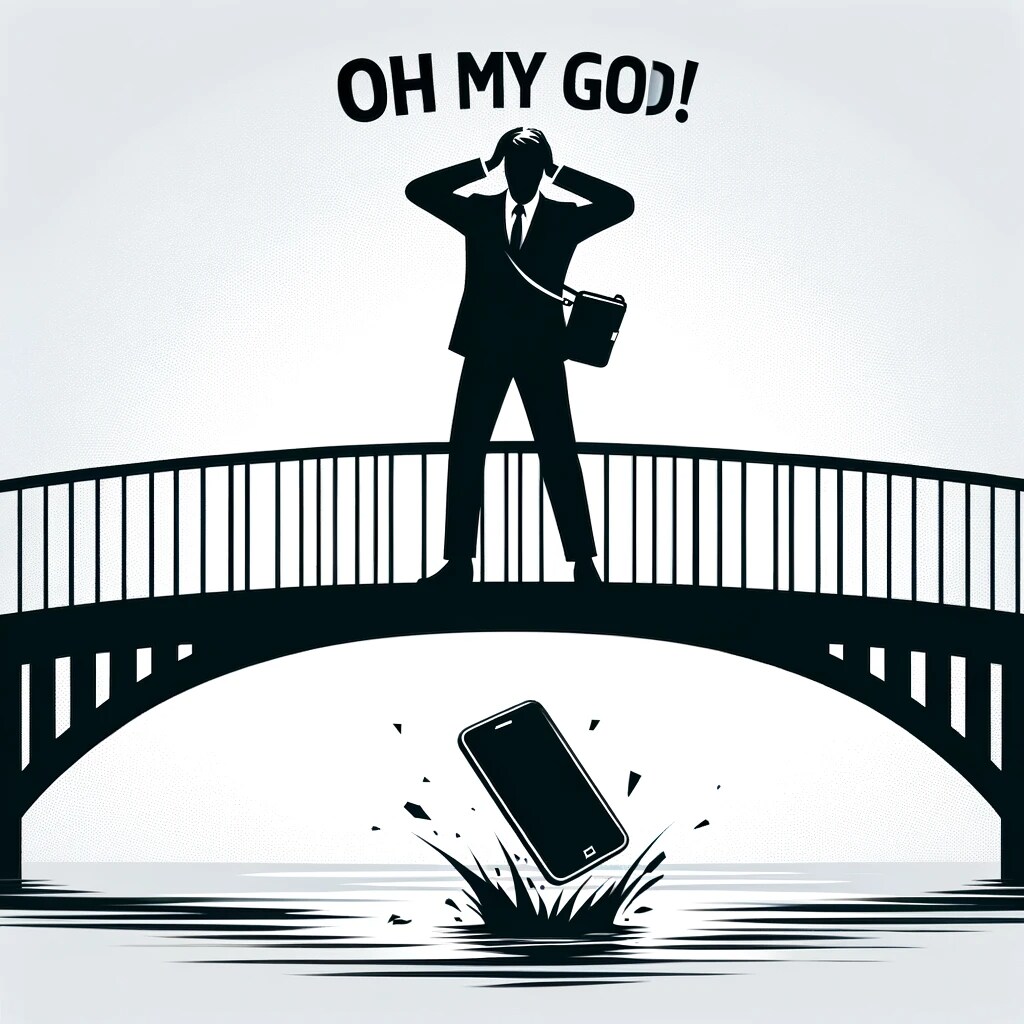 パワポ素材：スマホ落とした | の人気AIイラスト・グラビア