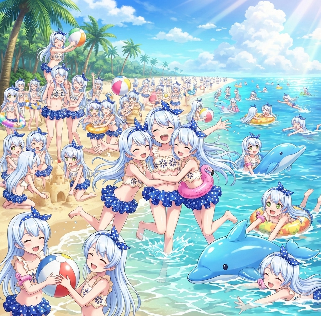 Geminiで作れた嫁分身/増殖娘