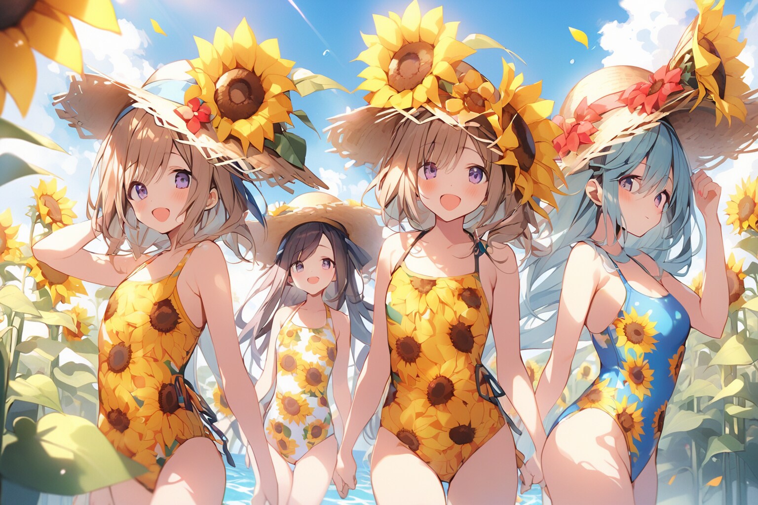 ひまわり水着